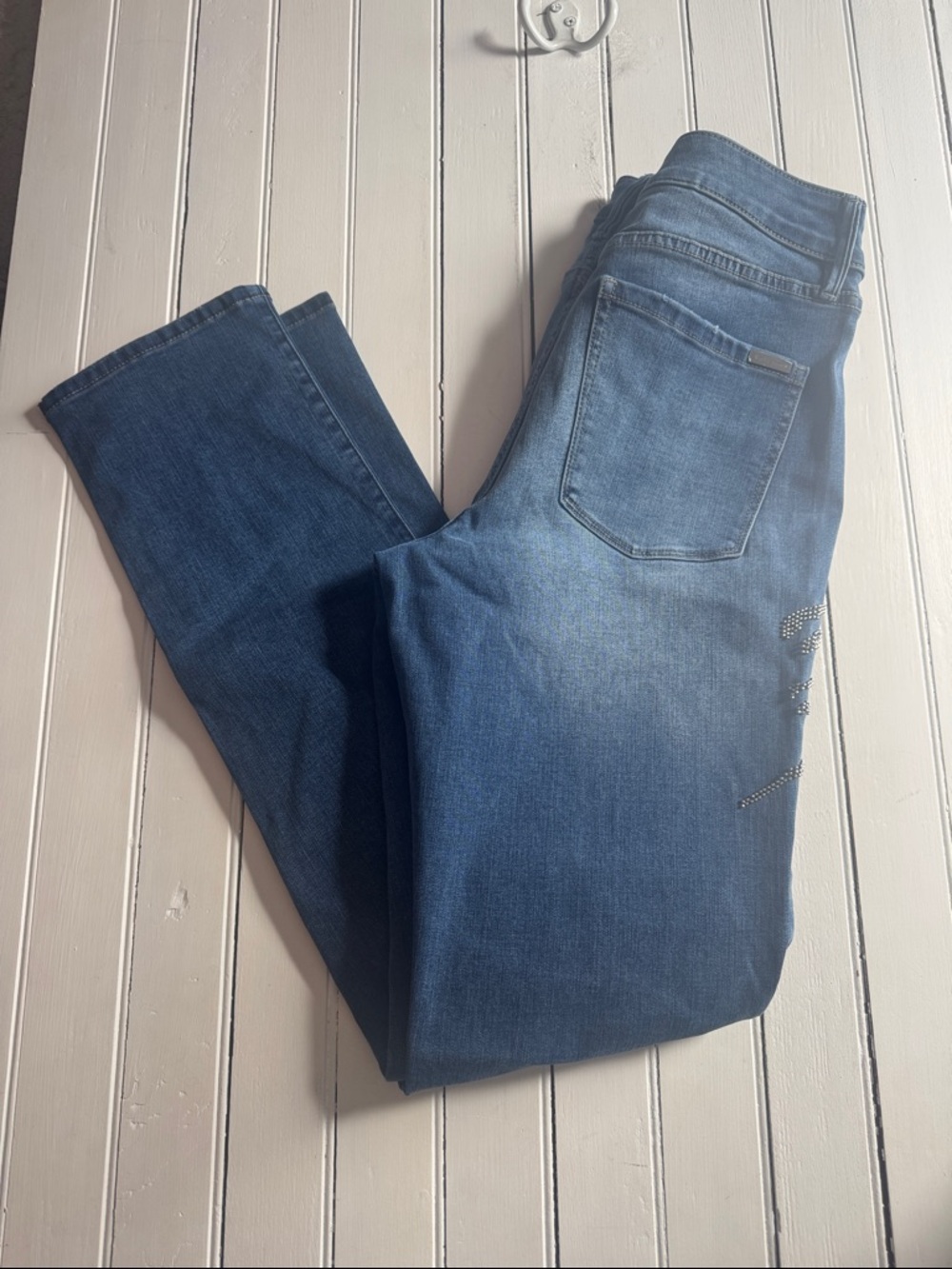 White House Black Market The Slim Jeans Medium Wash Size 10